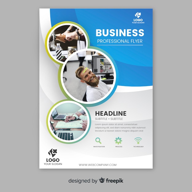 Business flyer template 