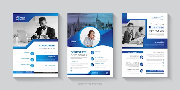 A business flyer with a picture of a man and a woman.