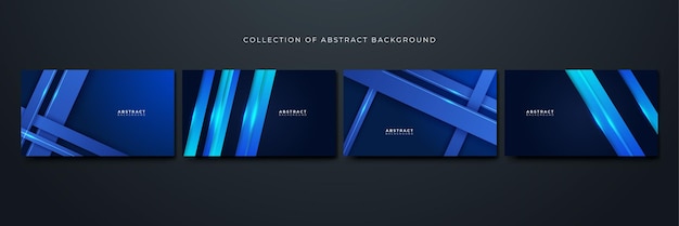 Business Geometric Blue Colorful abstract Design Background