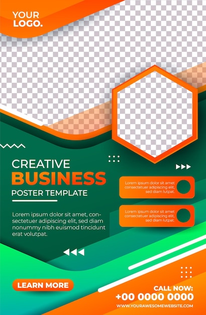 Business Gradient Poster Template