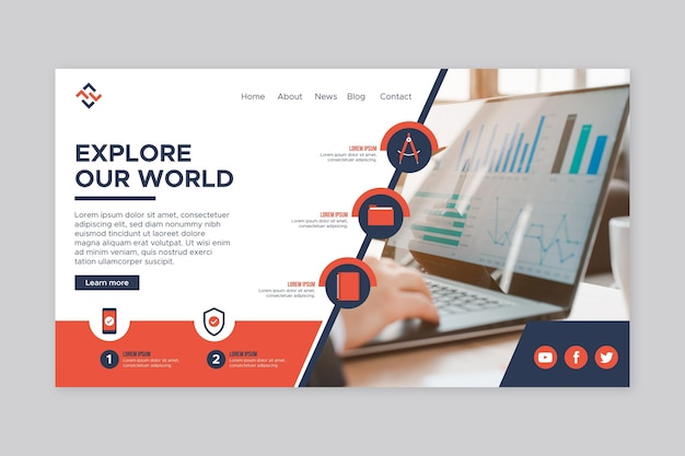 Business home page template