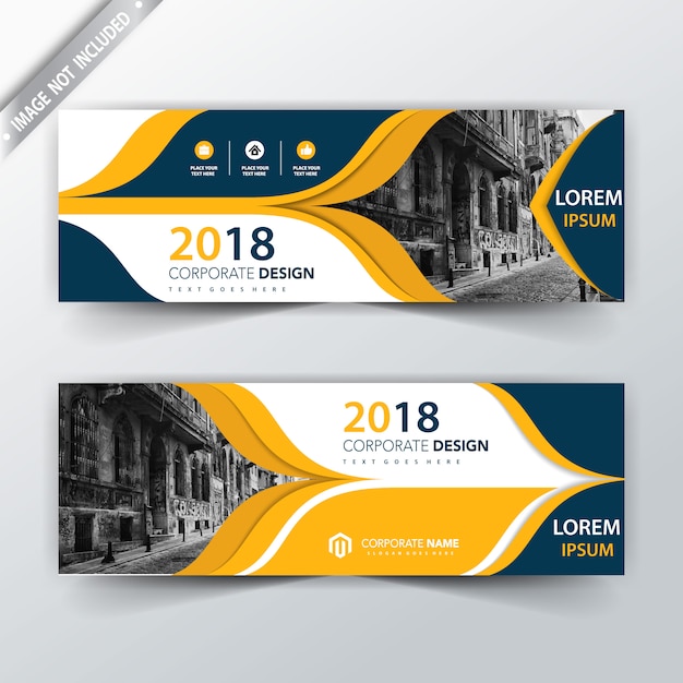 business horizontal banner layout