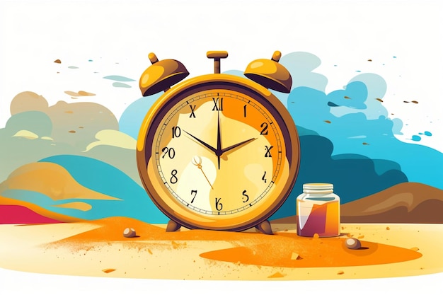 Business Hours Concept Vector Illustration