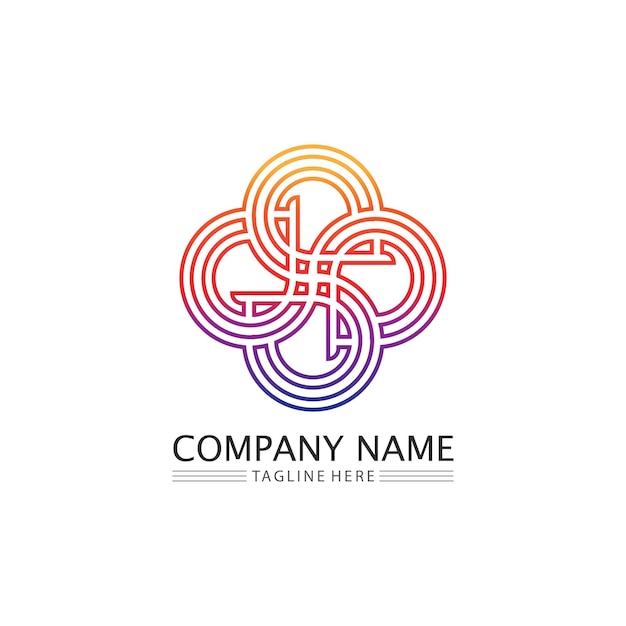 Business icon and logo design vector graphic