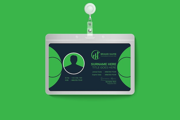 Vector business id card template