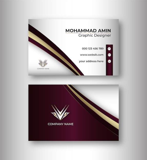 Business ID card template