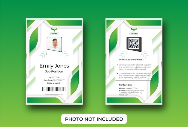 Business id card template