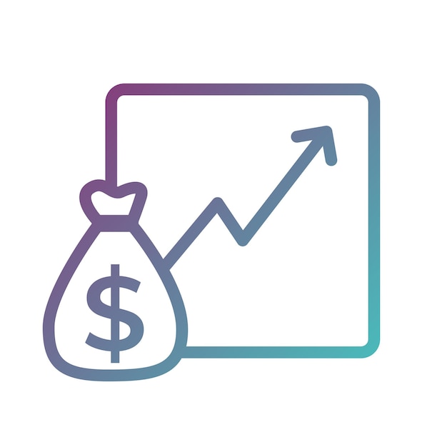 Business Income Financial Technology Gradient Icon