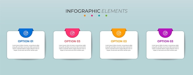 Business info graphic template 