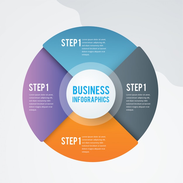 business infographic colorful