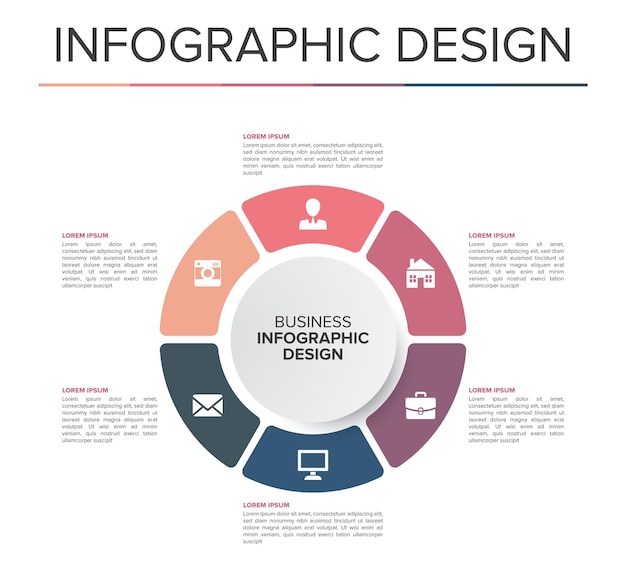 Business Infographic Design ideas Template elegant presentation