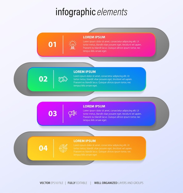 Business infographic element