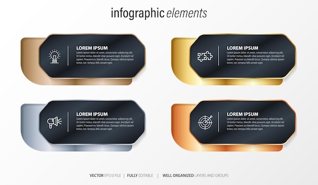 Business infographic element