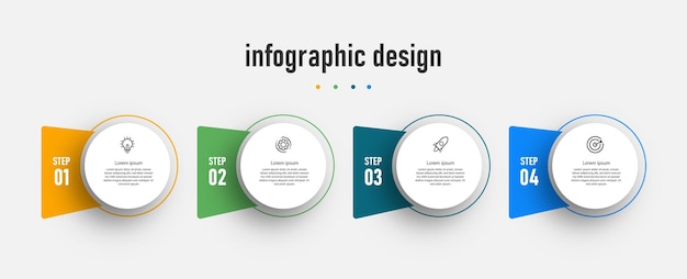 Business infographic elements chart