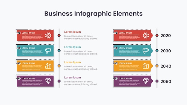 Business infographic elements