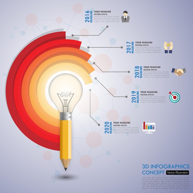 business Infographic Template Data Visualization Can be used for workflow layout number of options steps diagram graph presentation chart and web design Vector illustration