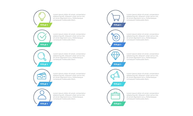 business infographic template design