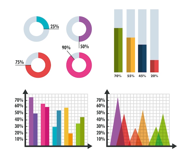 business infographic template icons