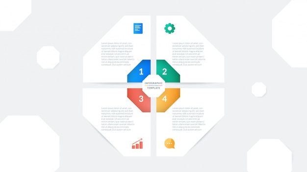 Business infographic template for presentation