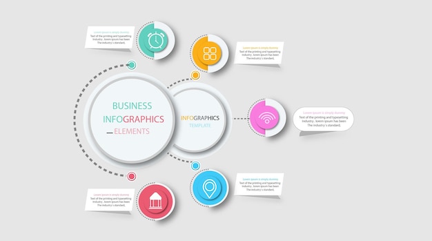 Business infographic template style