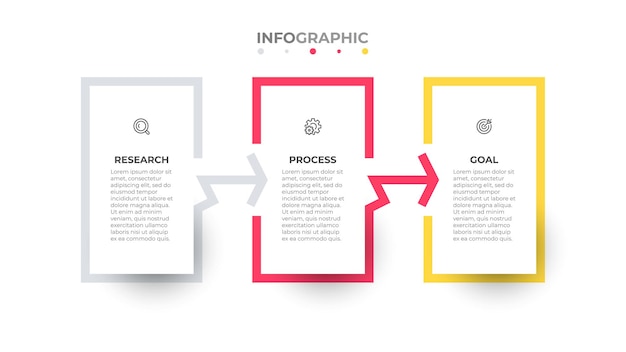 Business infographic template vector design label with 3 options or steps