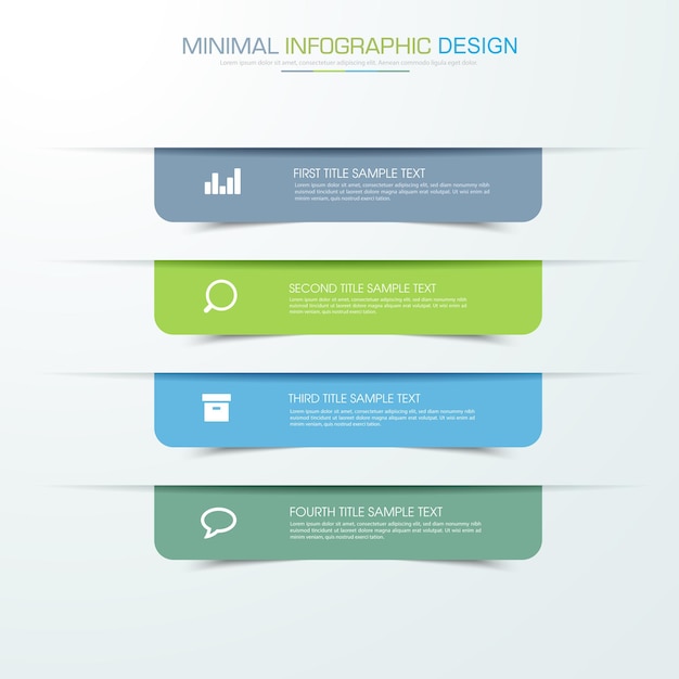 Business infographic template vector design