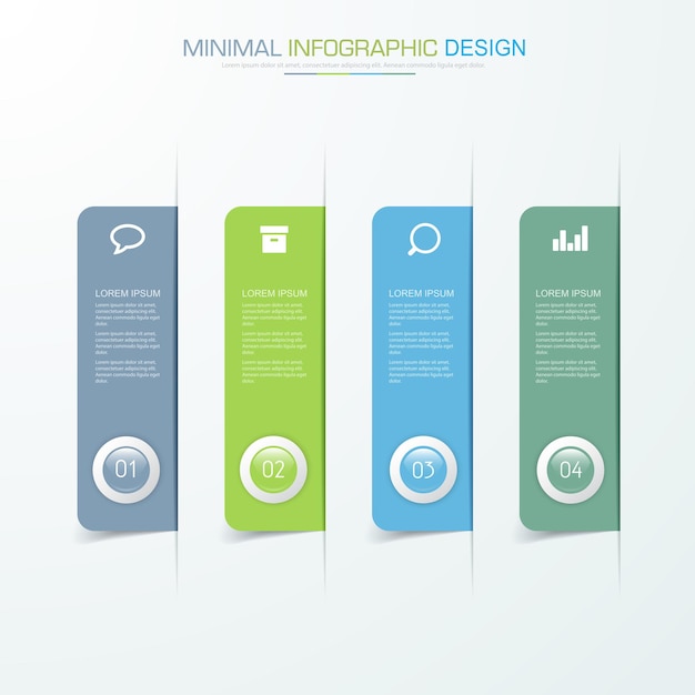 Business infographic template vector design