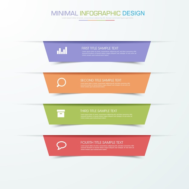 Business infographic template vector design