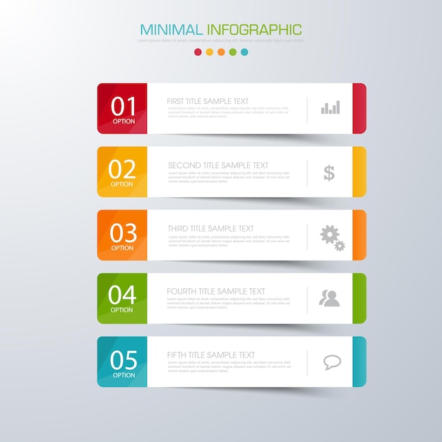 Business infographic template with icon vector design element