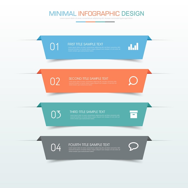 Business infographic template with icon vector design illustration