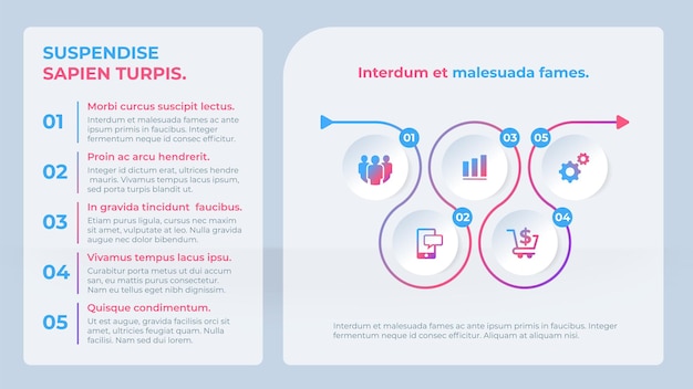 Business Infographic template with options or steps