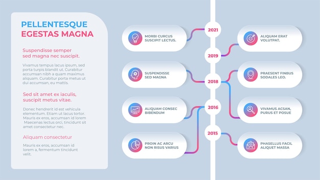 Business Infographic template with options or steps