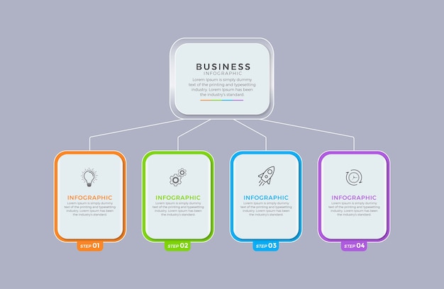 Business infographic template  