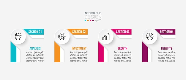 Business infographic template