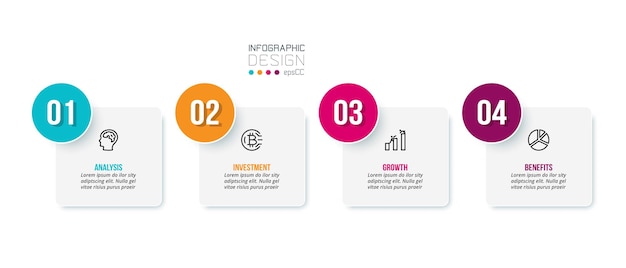 Business infographic template