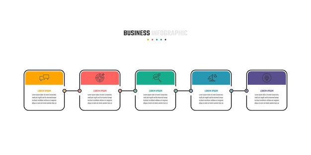 Business infographic vector design, information