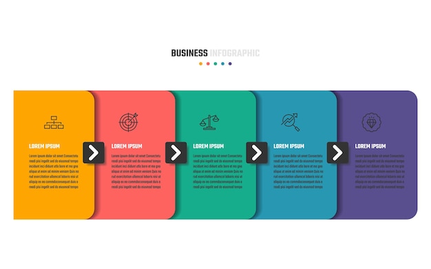 Business infographic vector design, information