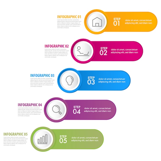 Business Infographics design template illustration. 