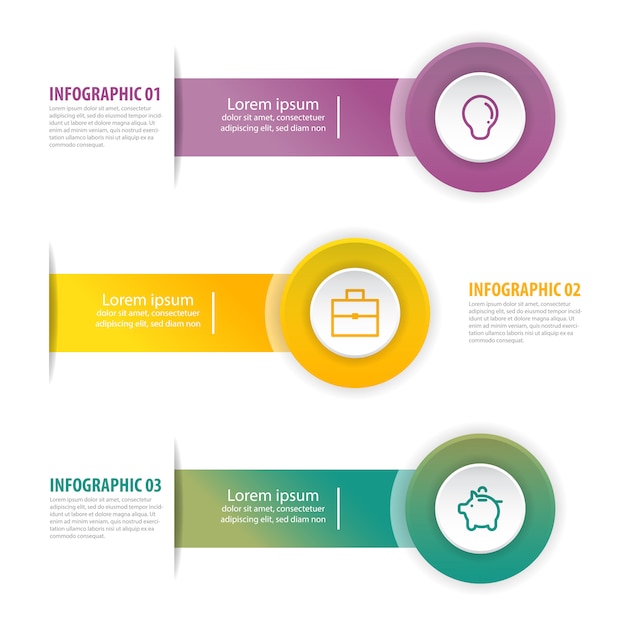 Business Infographics design template illustration.