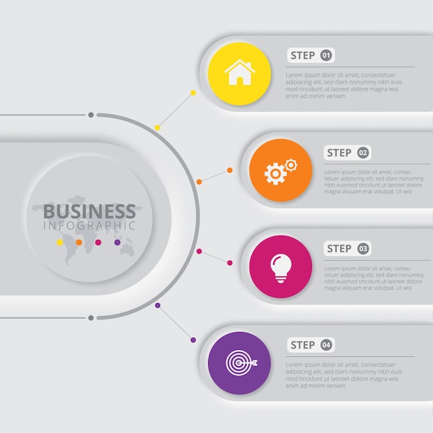 Business infographics template