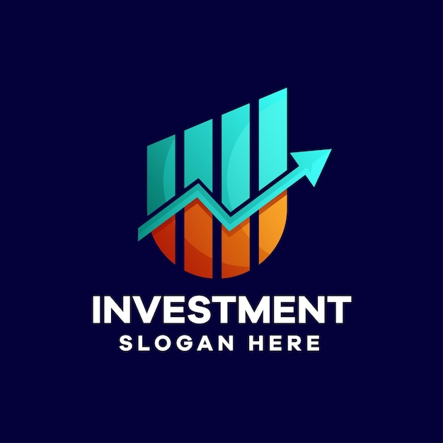 Business Investment Gradient Logo Design