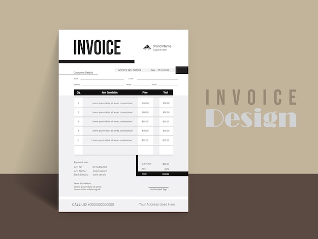 Vector business invoice form money bills or pricelist and payment agreement design or payment receipt