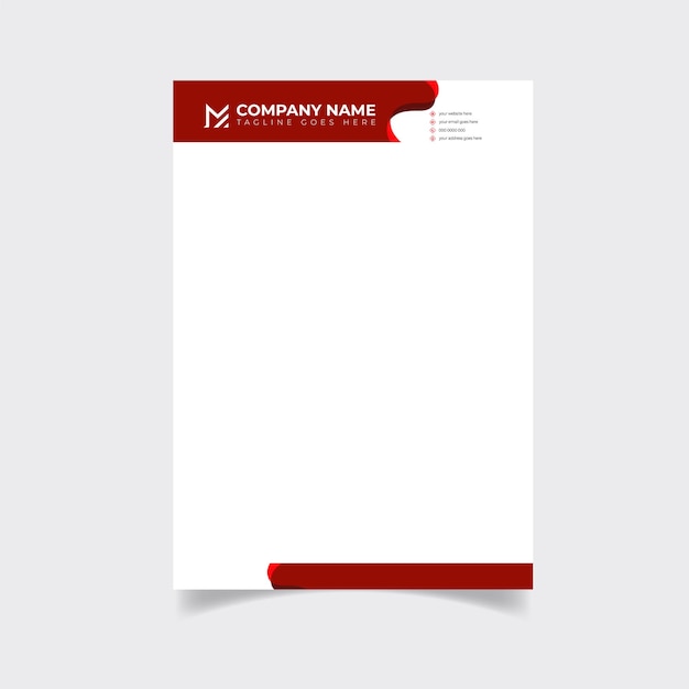 Business latter pad design template