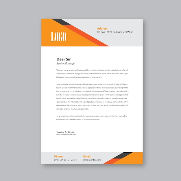  Business Letter Head Design