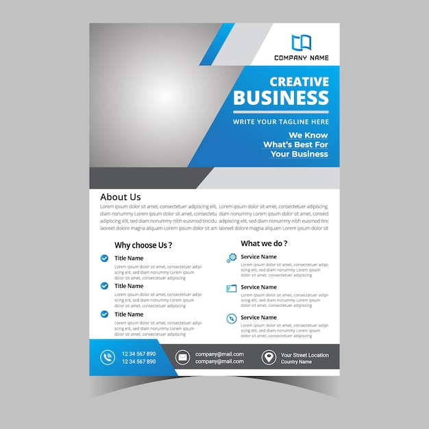 Business letterhead corporate template flyer design