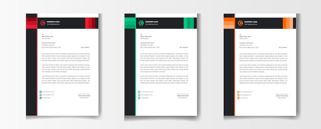 Business letterhead design template