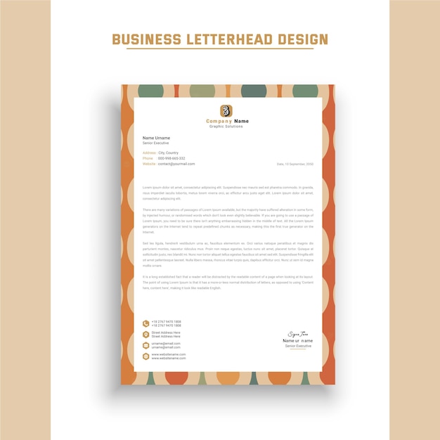 Business Letterhead Design Templates