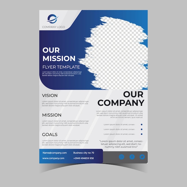 Business letterhead template corporate flyer design