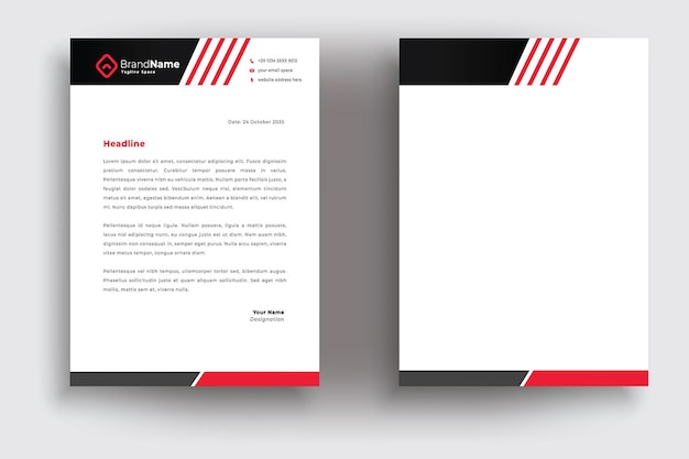 Business letterhead template