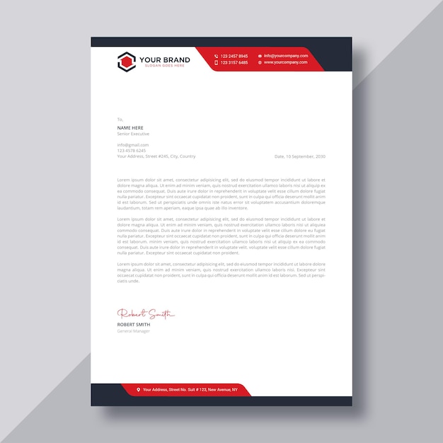 Business letterhead template